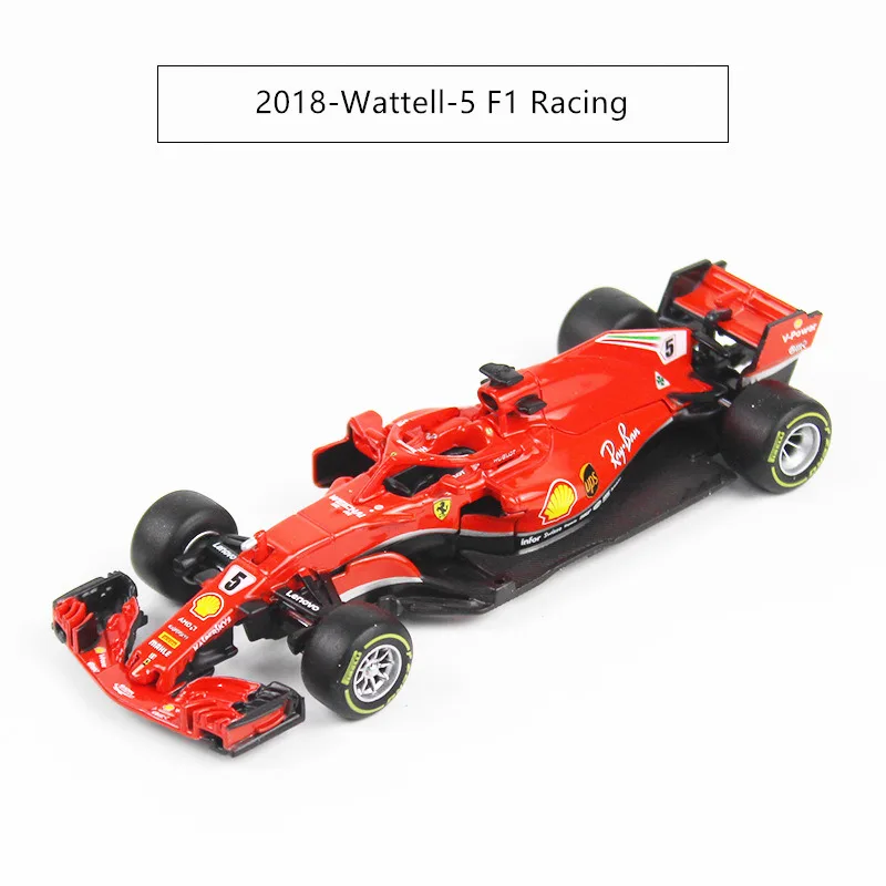 Bburago 1:43 Ferrari F1 12 стиль имитация сплава супер игрушка модель автомобиля для с рулевым колесом управления переднего колеса рулевого управления - Цвет: 2018-Ferrari-5