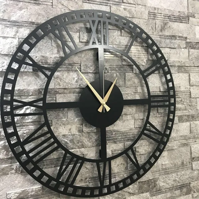 

Decorative Metal Wall Clock 60 and 74 cm in diameter