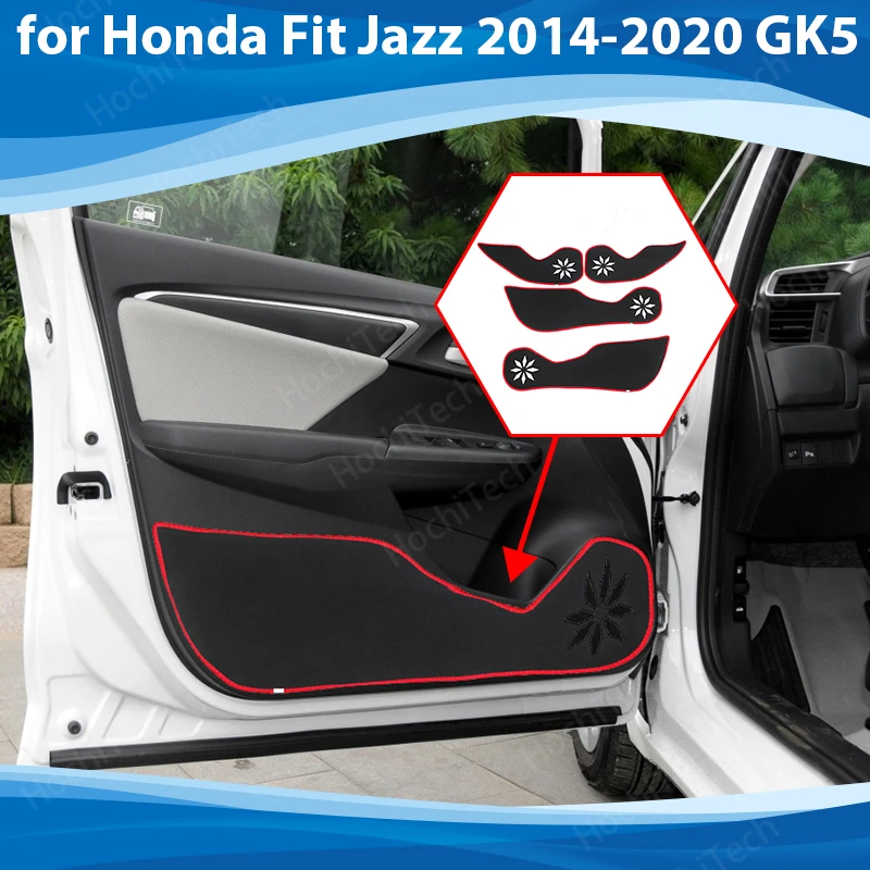 

Protection Carpet Door Inside Guard Side edge cover Car Door Anti Kick Pad Sticker for Honda Fit Jazz 2014-2020 GK5 Accessories