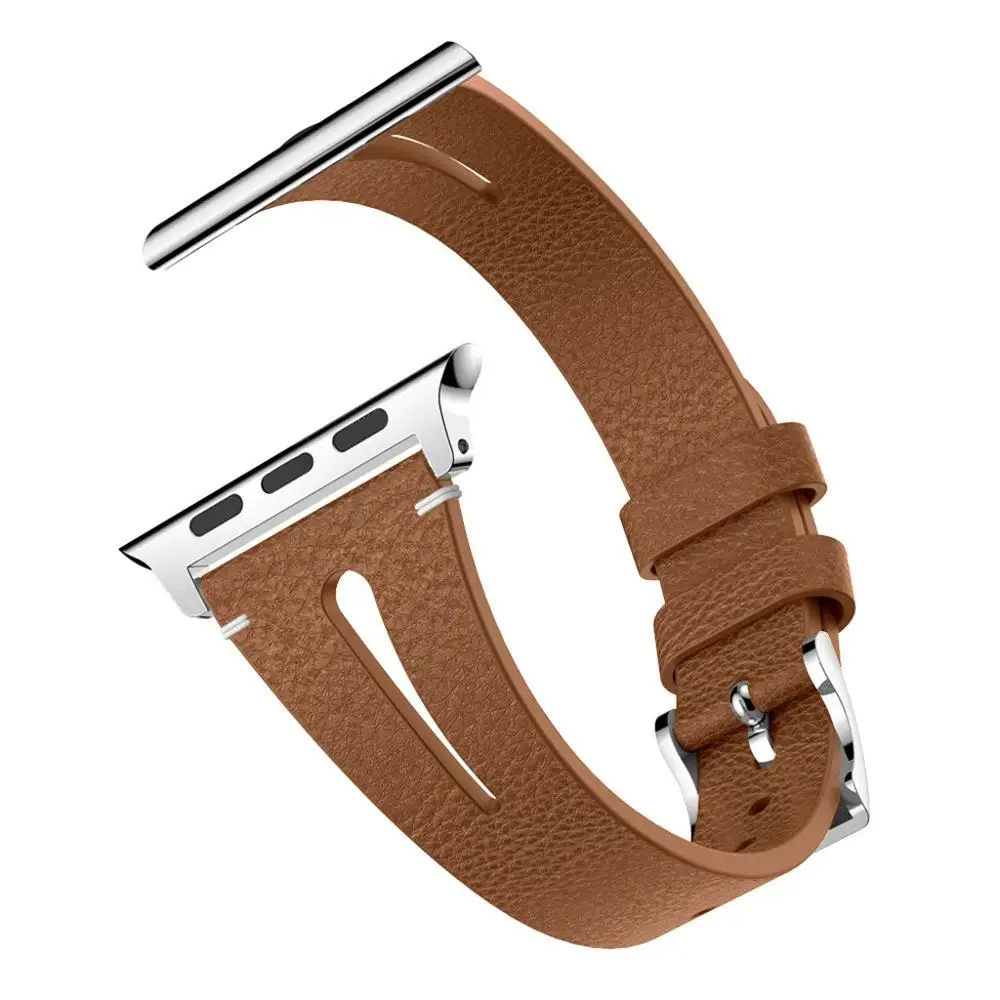 Дизайн для наручных часов Apple Watch серии 1/2/3/4/38 40 мм роскошный кожаный джинсовые браслетный ремешок для часов для подарков 135 мм-205 мм