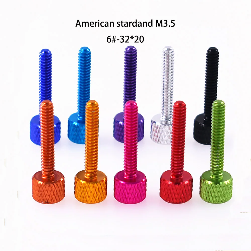 20 шт. винт с плоской головкой из алюминиевого сплава 6 # 32*20 удлиненный винтовой