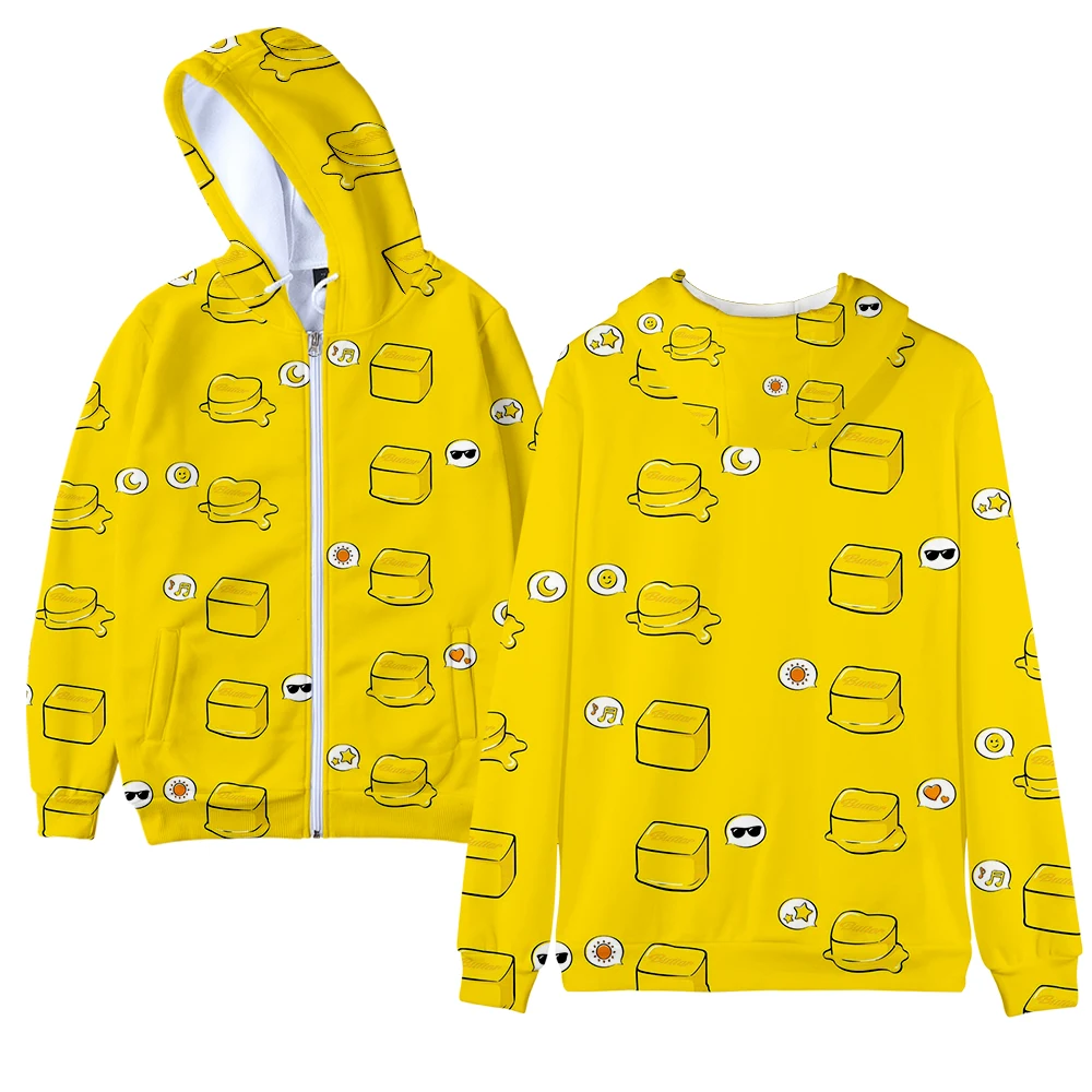 

Bangtan Boys Women Man Tracksuit Korean Pop New Album Butter Zipper Cape Hoodie Bangtan Boys Fans Boy Girl Children Tops 2021