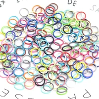 new 100pcslot colorful diy jewelry findings close single loops jump rings metal split ring for jewelry making 1x10mm