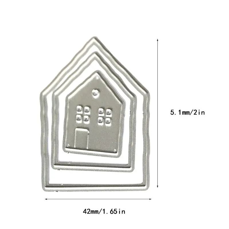 2021 новые дома металлический Трафаретный вырубной штамп Скрапбукинг Сделай Сам
