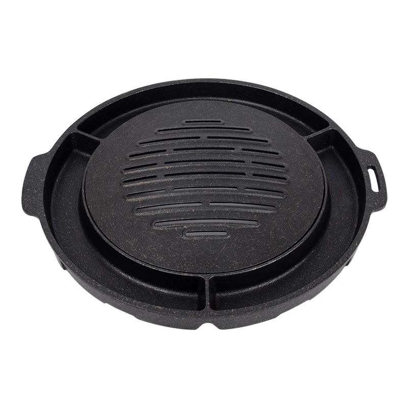 Korean egg cake roasting pan commercial carbon medical stone non-stick BBQ grill baking tray barbecue oven stove plate | Дом и сад