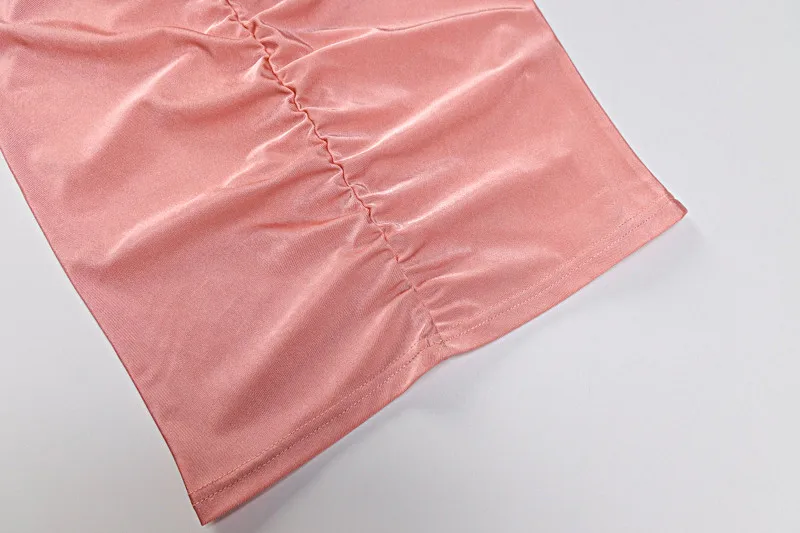 

Sexy Fall Clothes 2 Pieces Women Fashion Elegant Bodycon Outfits Lady Full Sleeve V-neck Crop Top+Ruched Long Skirt Party Solid