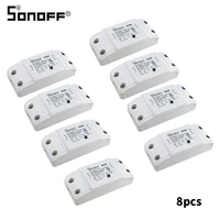 12356810pcs sonoff basic r2 diy wifi switch 10a wireless remote smart switch light ac 90 250v smart home automation module