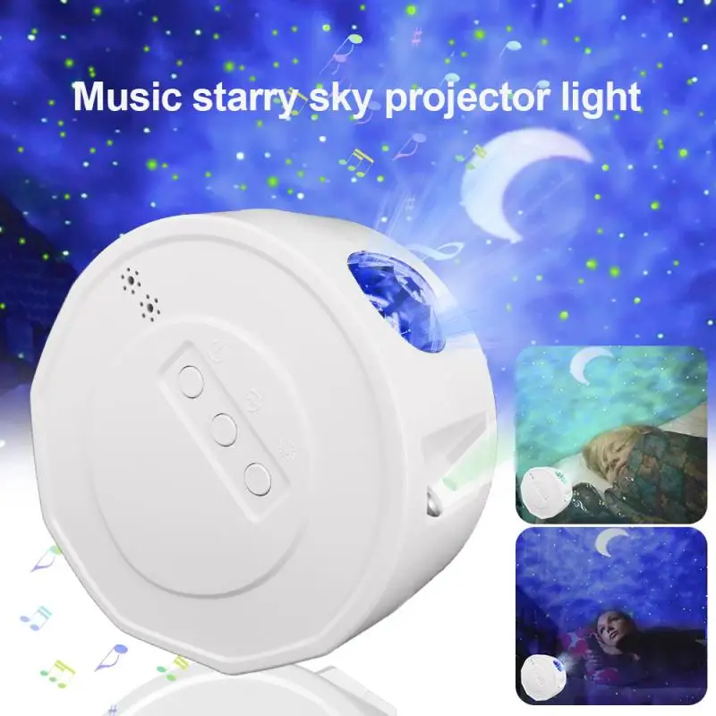 

Bluetooth LED Starry Sky Projector Remote Control Star Projection Lamp Voice Control Music Night Light Home Sleep Light