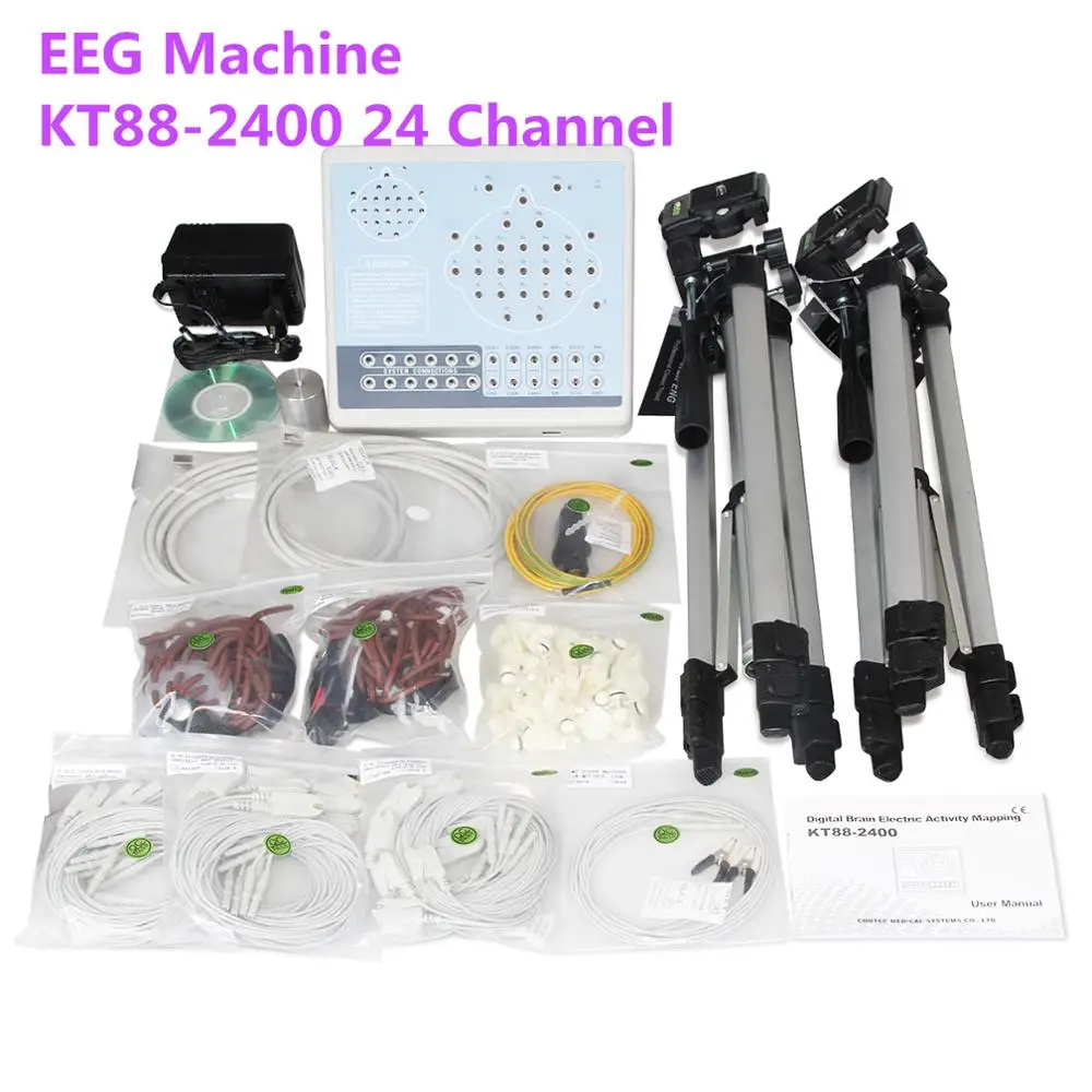 CONTEC бренд 24 канала ЭЭГ цифровой мозговой электрической деятельности