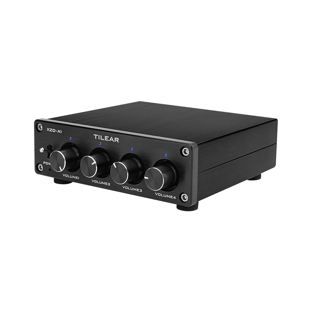 Аудио-Сплиттер Lossless 1 вход 4 выхода RCA дистрибьютор звука переключатель сигнала