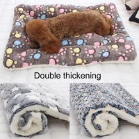 plush dog cat bed washable round bear paw puppy beds warm fluffy pet cats bed mat kennel sofa for small medium large dogs
