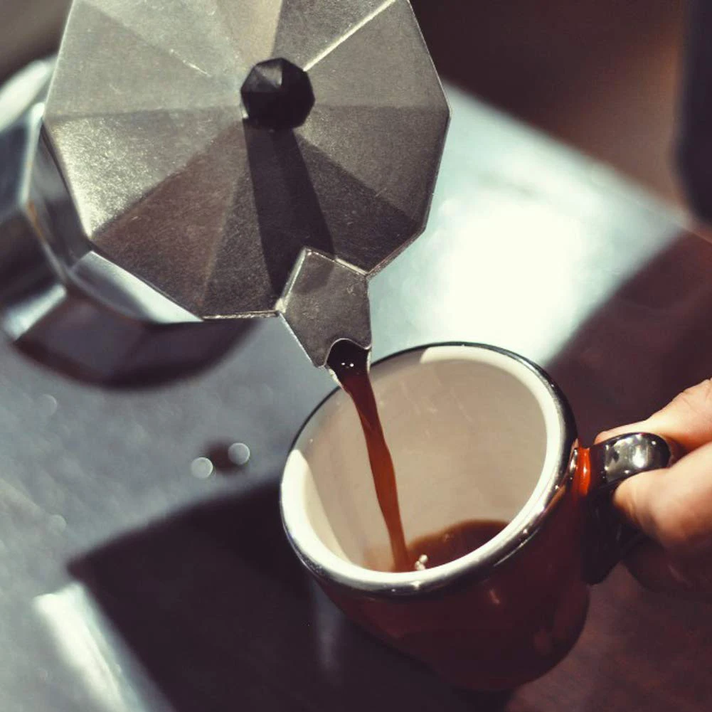 

Aluminum Mocha Coffee Pot Rapid Stovetop Coffee Brewer Stovetop Espresso Maker Moka Pot