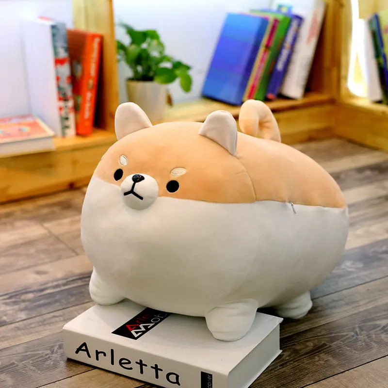 40/50 см милый Косплей Shiba «Лисья Секретная служба»(Inu собака плюшевая игрушка-животное корги чай рождественские подарки Подушка для детей каваи подарки ко дню Валентина - Цвет: yellow