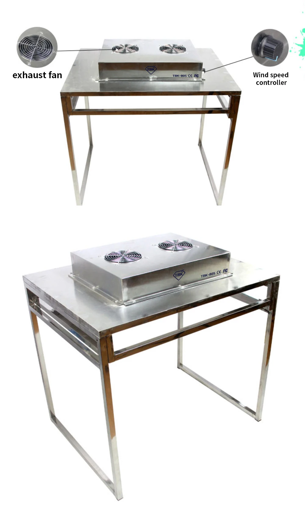 

TBK-805 Dust-free workbench anti-static workbench factory direct sale mini foldable wide voltage purification workbench bag