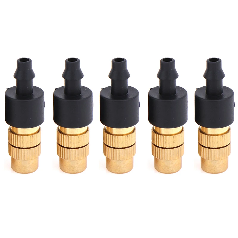 

10pcs Garden Irrigation Agricultural Atomizing Sprinklers Atomizing Sprayers Copper Misting Fog Cooling Nozzles For 4/7mm Hose