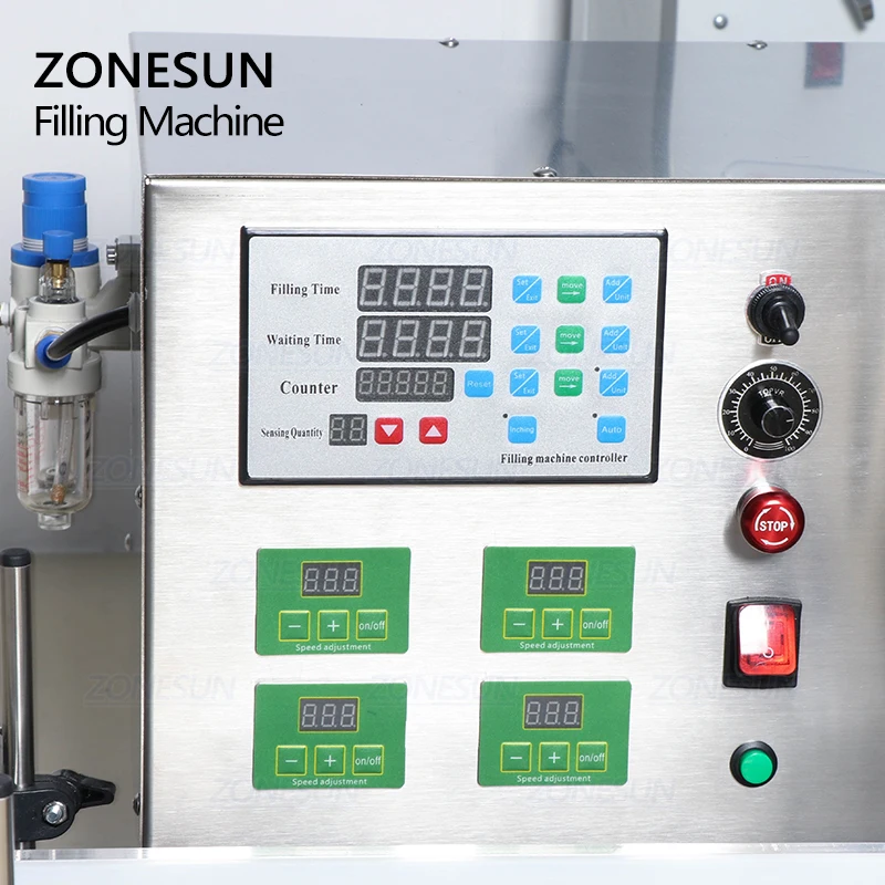 ZONESUN Автоматическая настольная машина для розлива жидкости с ЧПУ