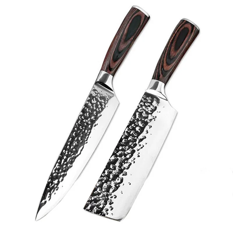 Кухонный нож 8 дюймов Chef 7CR17 440C немецкий японский резак из нержавеющей стали