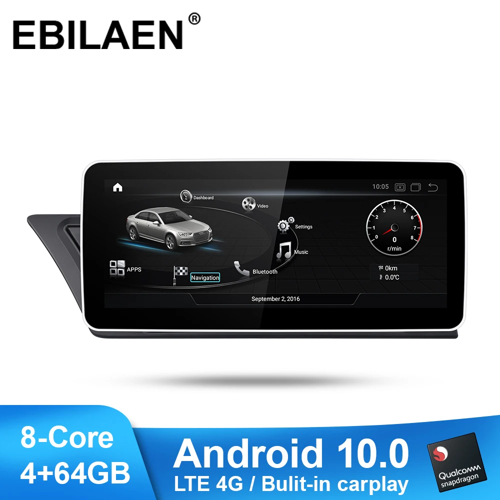 EBILAEN автомобильный мультимедийный плеер для Audi A4 B8 A5 2009 2017 Android 10 0 2Din Авторадио