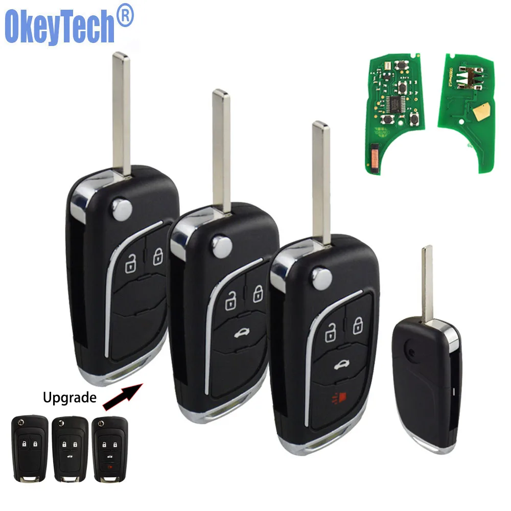 OkeyTech для Vauxhall Opel Insignia Astra J дистанционный ключ модифицированный раскладной