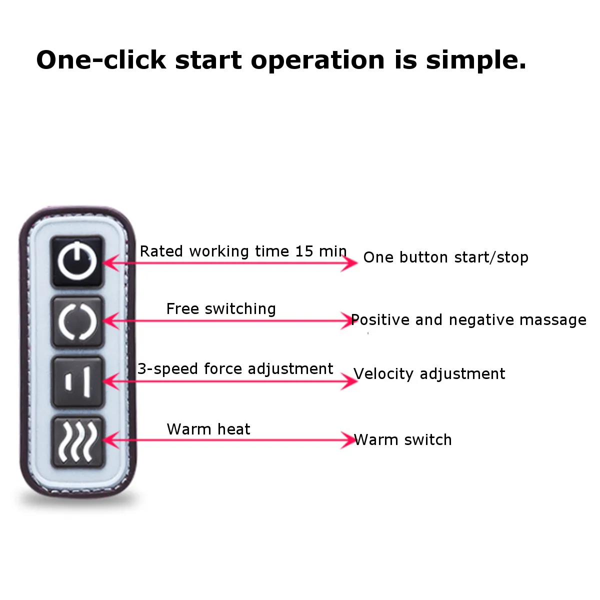 Электрический массажер для ног с подогревом 220 В релаксации разминающий валик