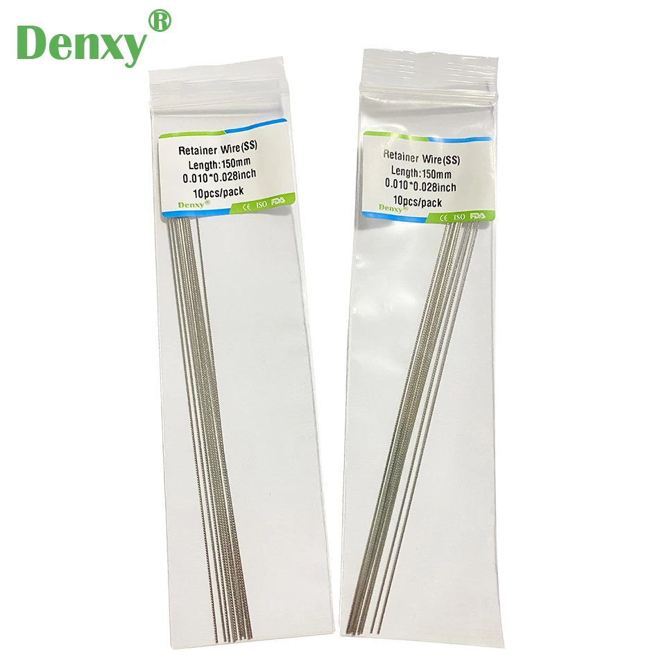 Denxy 30pcs High quality Orthodontic Lingual Retainer wires Stainless Steel lingual wires SS lingual wires Ortho brackets