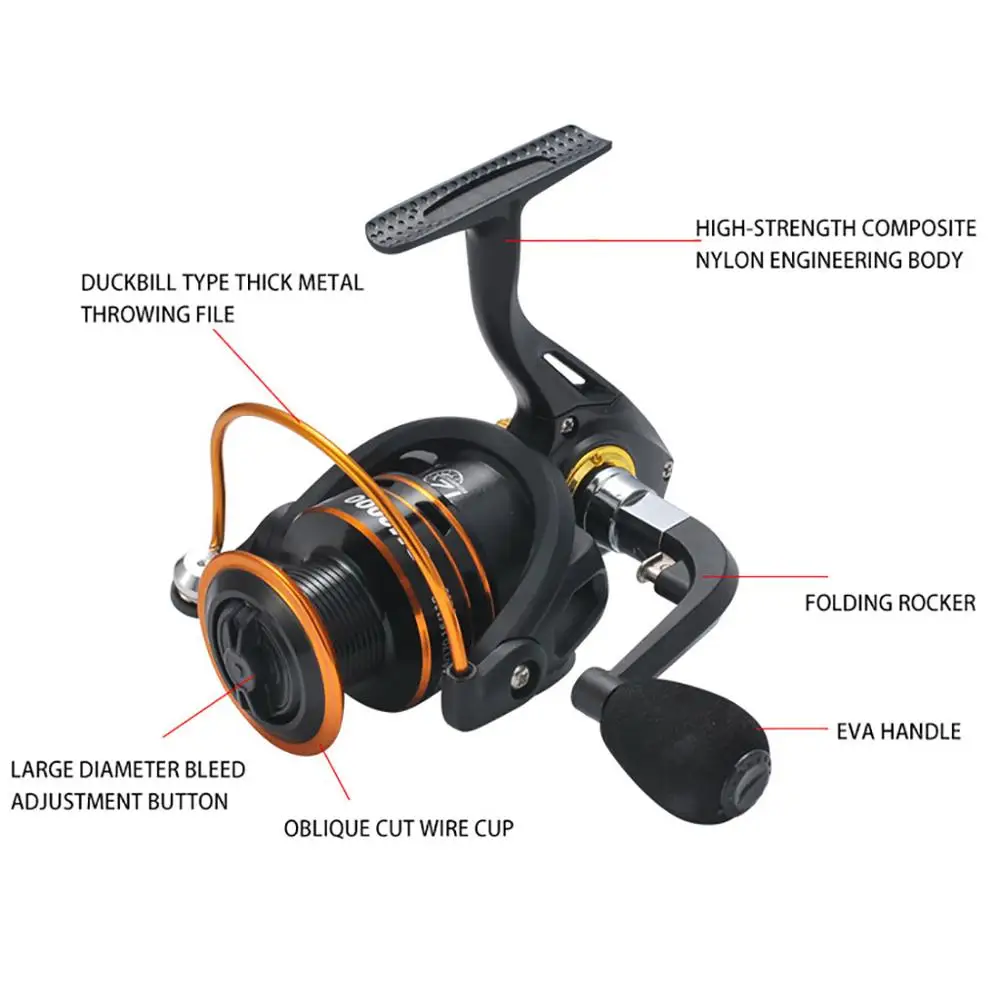 Рыболовная катушка все спиннинг с металлической шпулей 10 кг максимальный