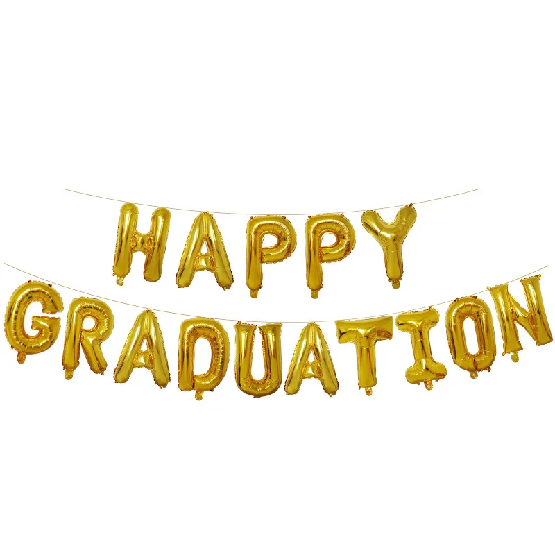 2019 Выпускной сезон воздушный шар украшение буквы баллоны баннер церемония