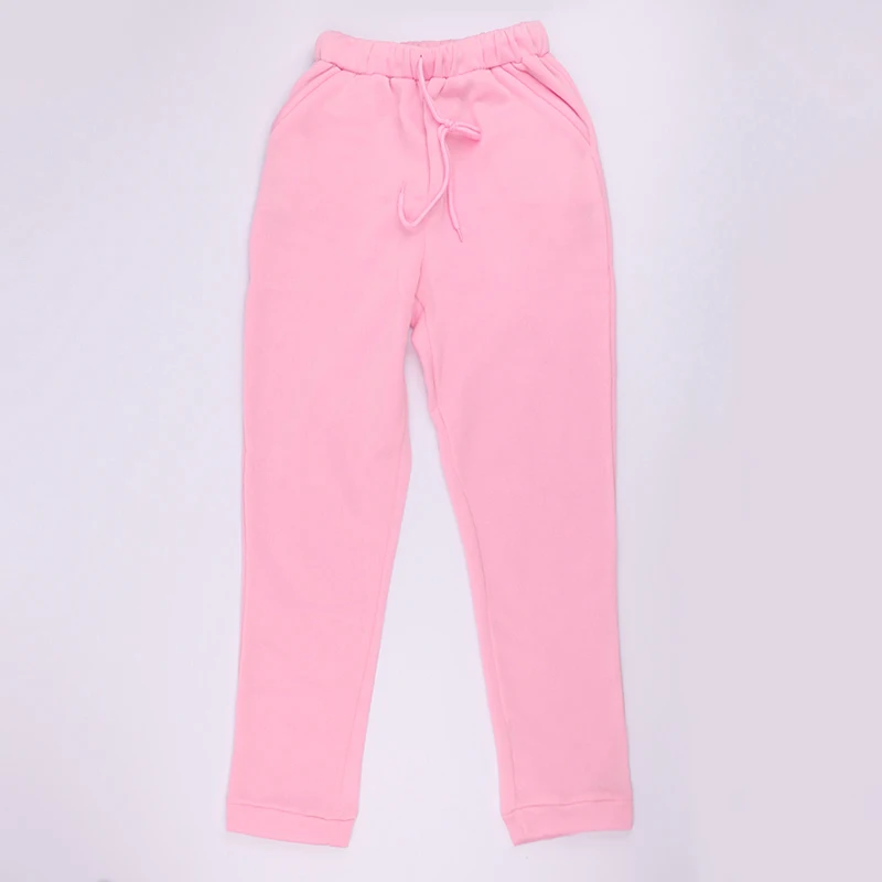 pink pants OMSJ неоновый зеленый однотонный спортивный костюм женский комплект из 2 предметов повседневный комплект со штанами костюм комплект одежды с длинными рукавами уличная женская одежда - Цвет: pink pants