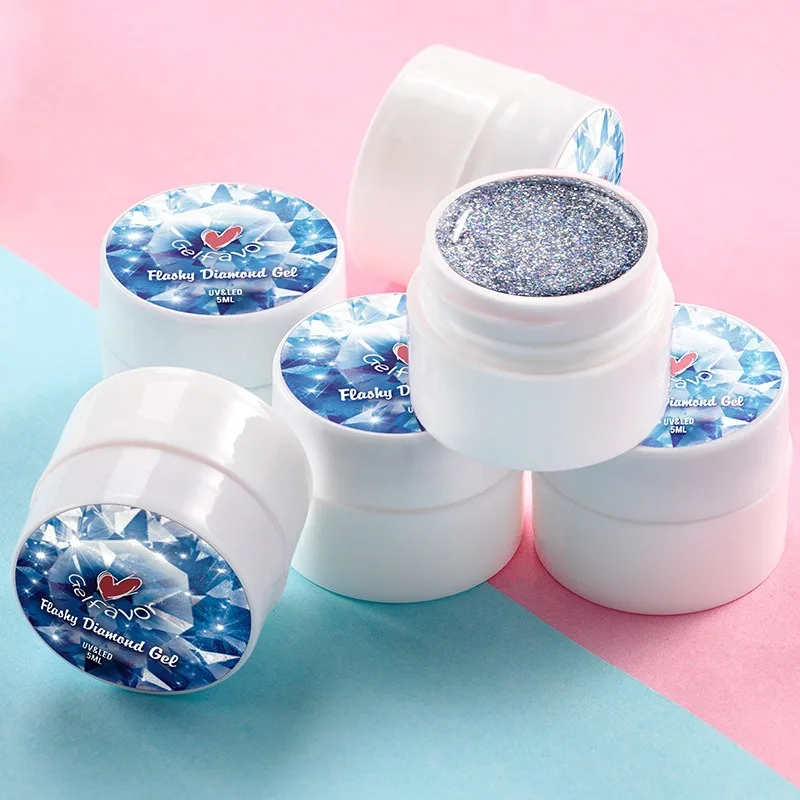 5ml Gel Nail Polish Semi-Permanent Varnish for extension Shiny Hybrid Glitter Painting UV nail polish For Manicure Art | Красота и