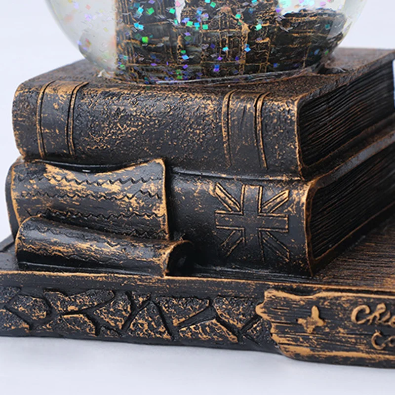 

2 in 1 Retro Crystal Ball Hourglass Timer with Light Music Decoration for Desk Cabinet Living Room Home PAK55