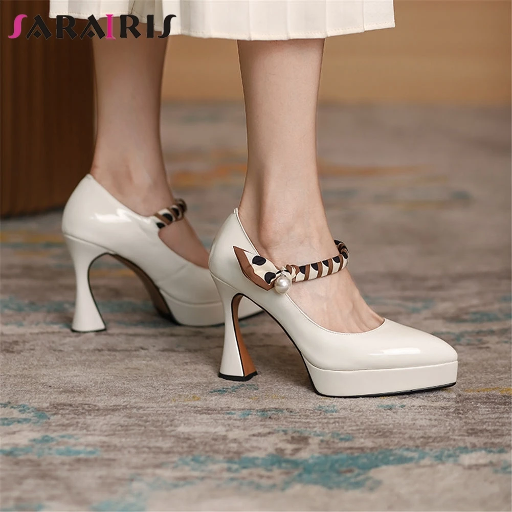 

SaraIris Summer Club Elegant Party Sexy Women Pumps Pointed Toe Slip-On Super High Heel Pumps Women Hot Sale Riband Party Shoes