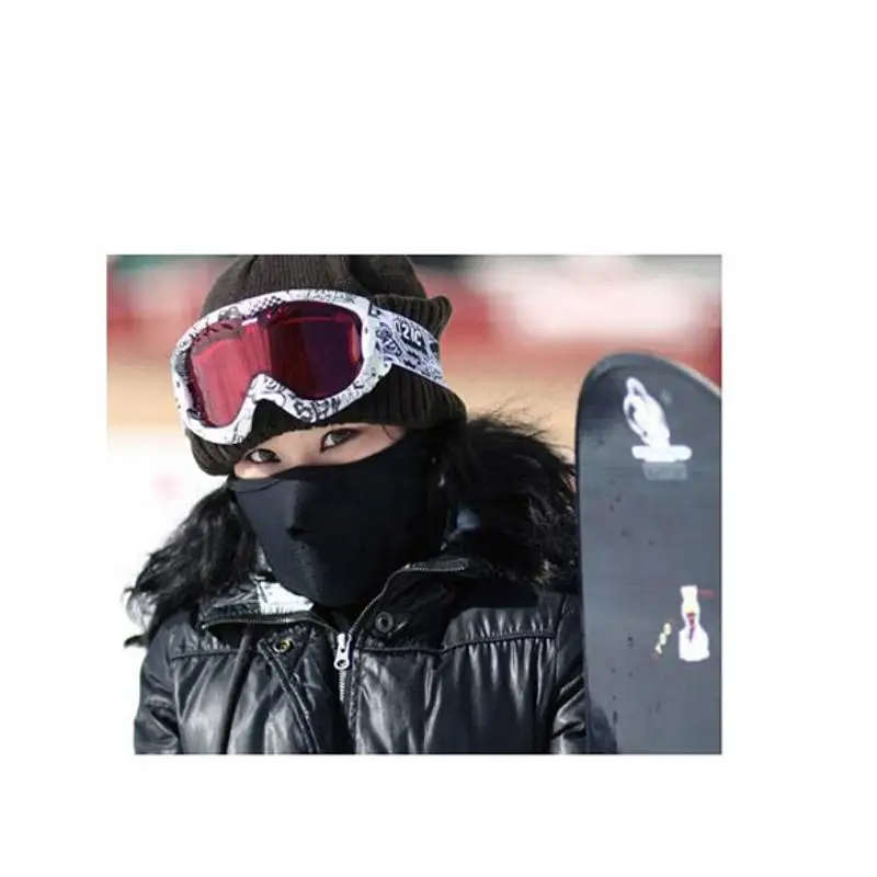 Зимние теплые Флисовые Балаклавы для катания на лыжах велосипедная маска