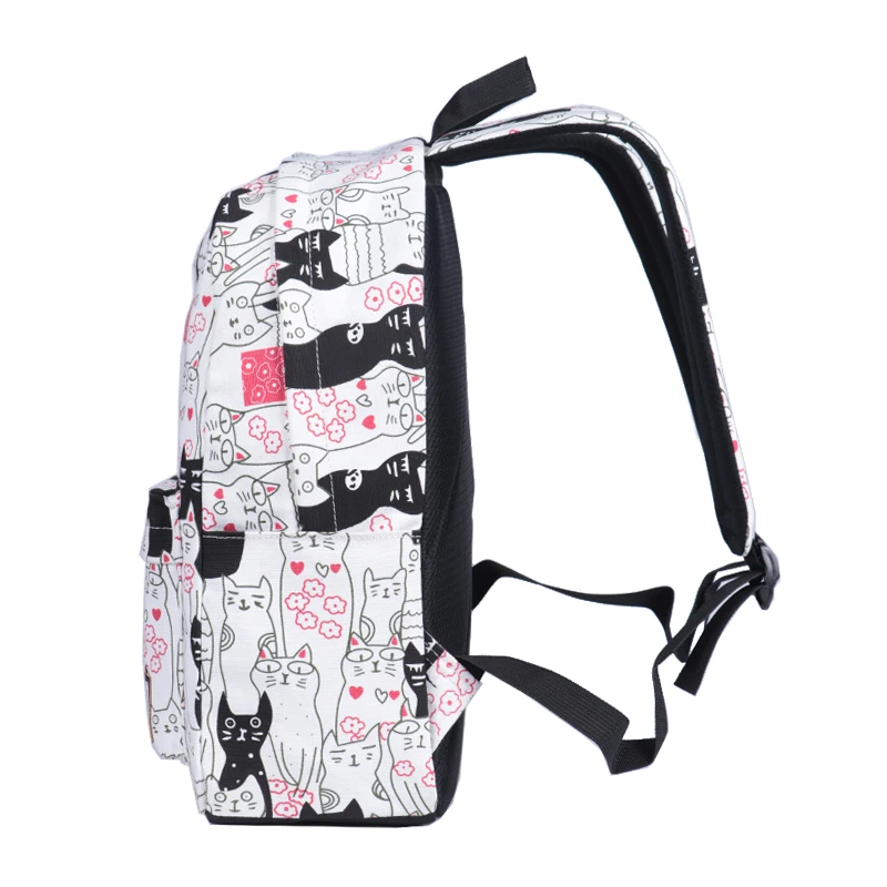 Модный школьный рюкзак для подростков девочек с цветочным принтом Женский