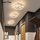 Домашний потолочный светильник, люстра для гостиной, спальни, коридора, алюминиевая Потолочная люстра, черный, 110 В, 220 В