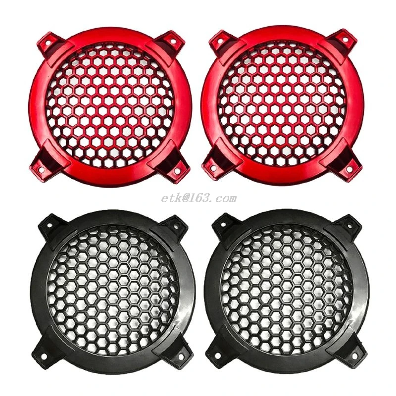 

1Pair 4Inch Audio Speakers Protective Cover Case Tweeter Speaker Grill Mesh DIY For Home Theater Parts Accessories