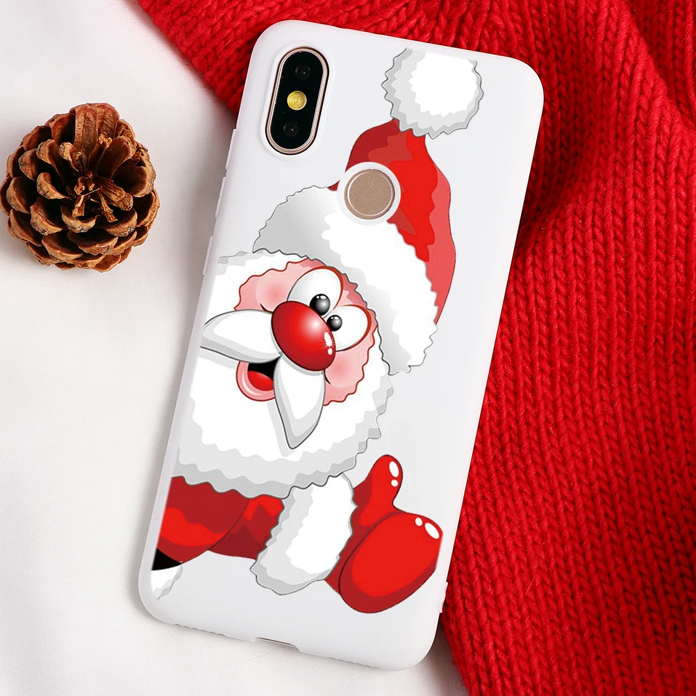 Веселый Рождественский олень мягкие чехлы из ТПУ для Xiaomi Redmi K20 CC9e Примечание 4X5 5A, 7, 6, 8, 9, SE Pro A2 Lite A1 6X 5A 6 6A плюс S2 7A чехол
