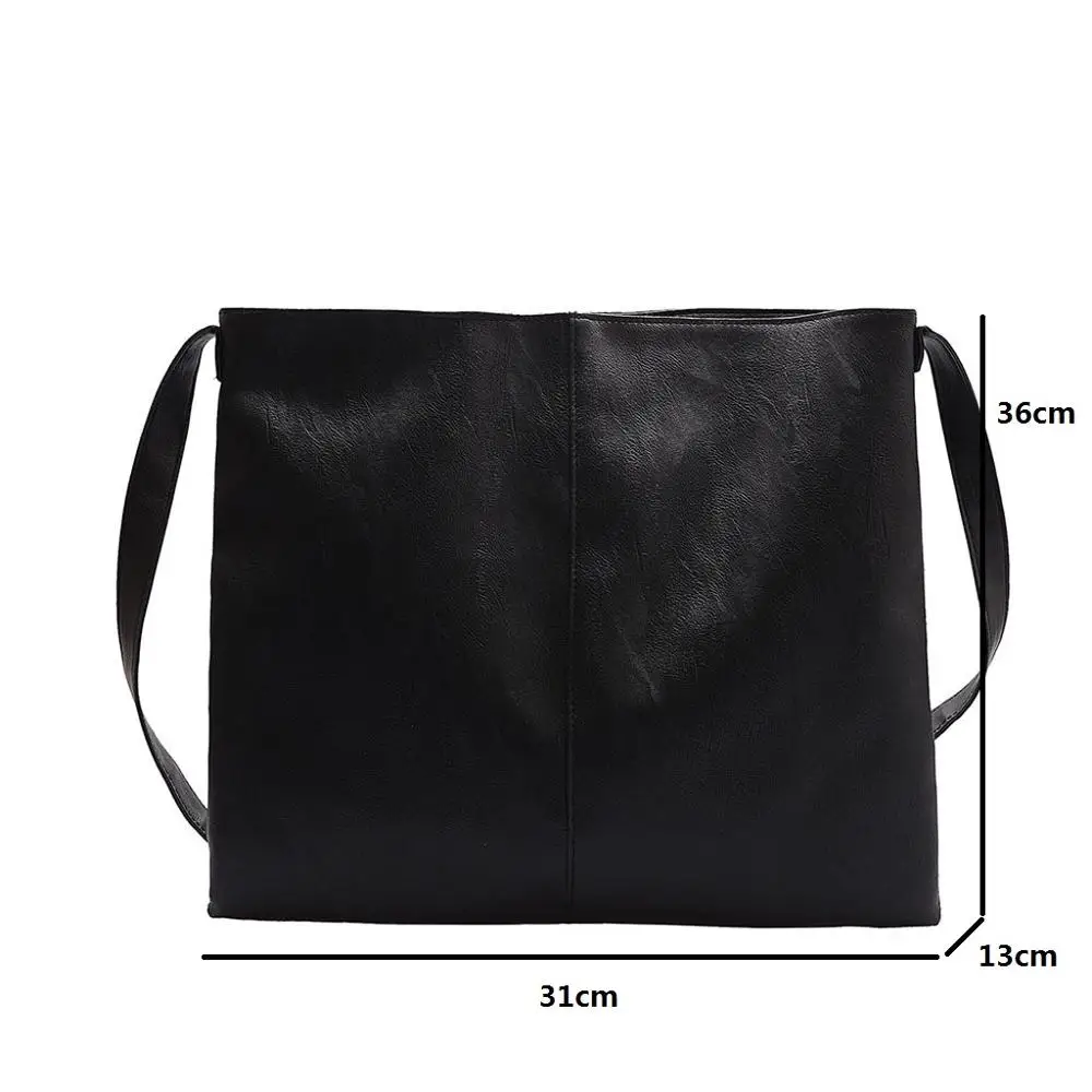 Классическая Черная мягкая кожаная сумка через плечо с цепочкой для женщин