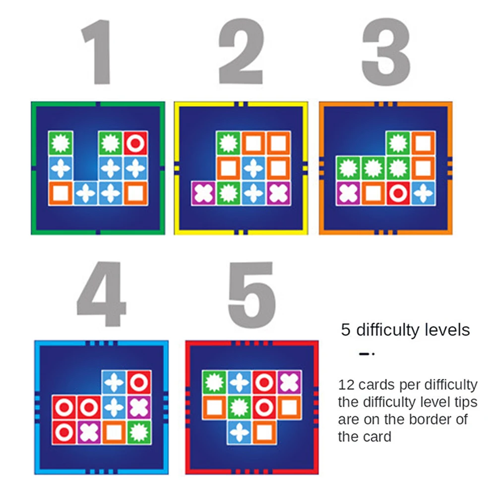 

Montessori Kids Board Game Educational Blocks Educational Board Game Parent-Child Nteractive Toys Childrens Gifts