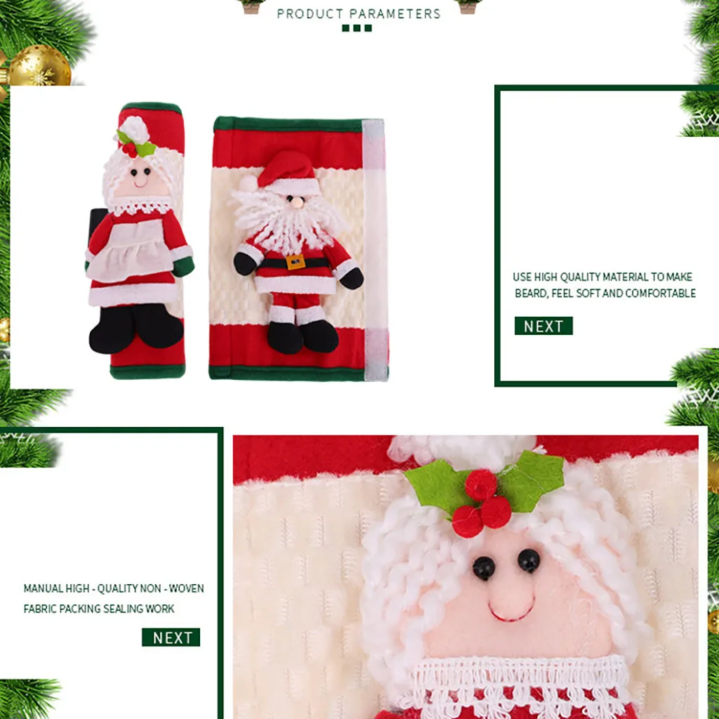 Рождественская крышка ручки холодильника кухонный прибор Ручка дверцы