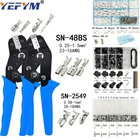 Обжимной инструмент SN-48BS, SN-2549 Клеммный Зажим, наконечник 2,8 4,8 6,3 мм XH2.54 SM2.54 в коробке, коннектор для проводов, набор соединителей для инструментов
