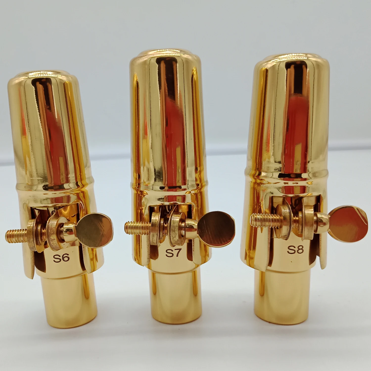 

Brand New Professional V16 Metal Soprano Saxophone Mouthpieces Gold Plated Sax Mouth Pieces Accessories S5 S6 S7 S8 S9