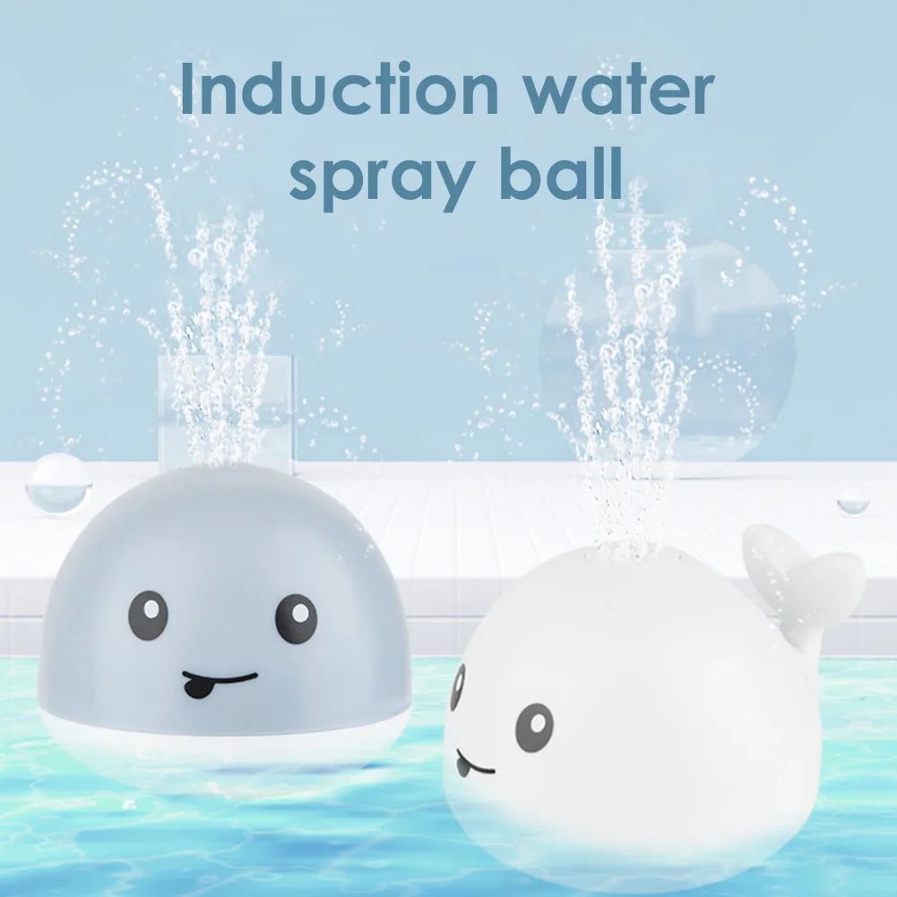 

Kids Electric Induction Water Spray Ball Whale for Bathroom Sprinkler Toys