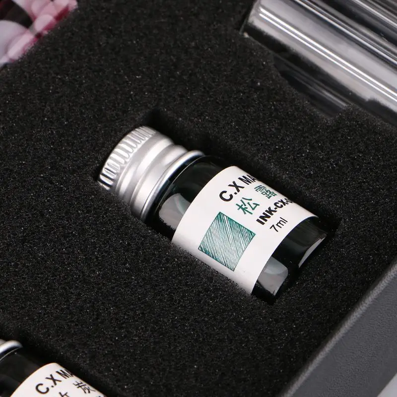 7 шт./компл. ручная работа Цветочная стеклянная ручка чернила для письма набор