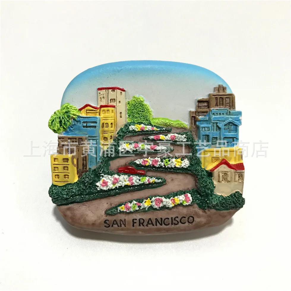 Полимерные бутиковые магниты для холодильников в разных странах США Франции