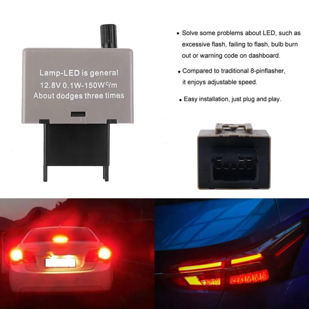 100% Фирменная Новинка Регулируемая 8 контактный Светодиодный проблесковый маячок