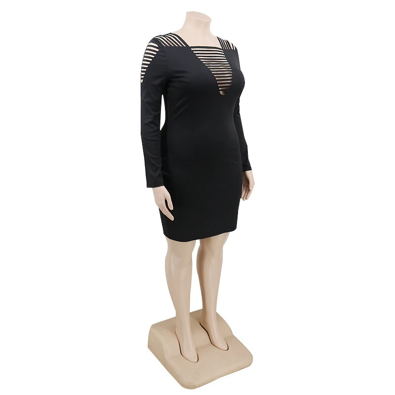 

Autumn Long Sleeve Dresses Women's Clothing High Waist Ladies Sexy Mini Bodycon Dress Plus Size Dress Wholesale Dropshipping