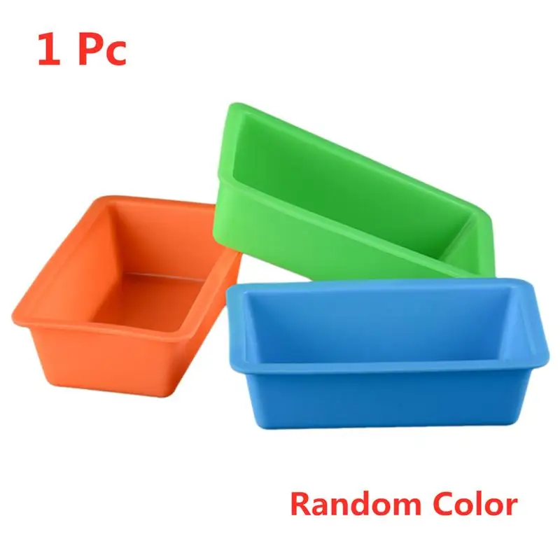 Прямоугольная силиконовая форма для выпечки мыла антипригарная тостов