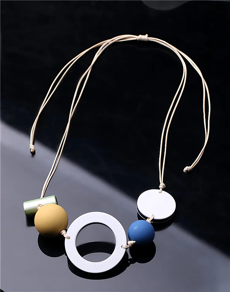 

New fashion, personality, a hundred short leather rope necklace, women's sweater chain