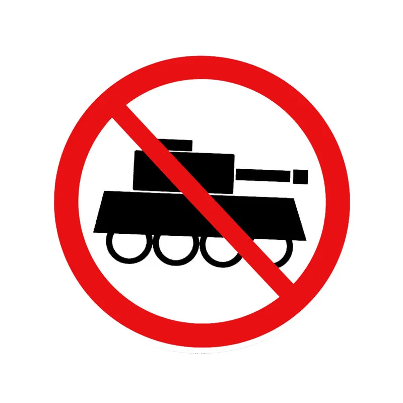 

1 Pcs Prohibition Sign PVC Water Proof Decal Tank Car Sticker Accessories 12.4CMX12.4CM