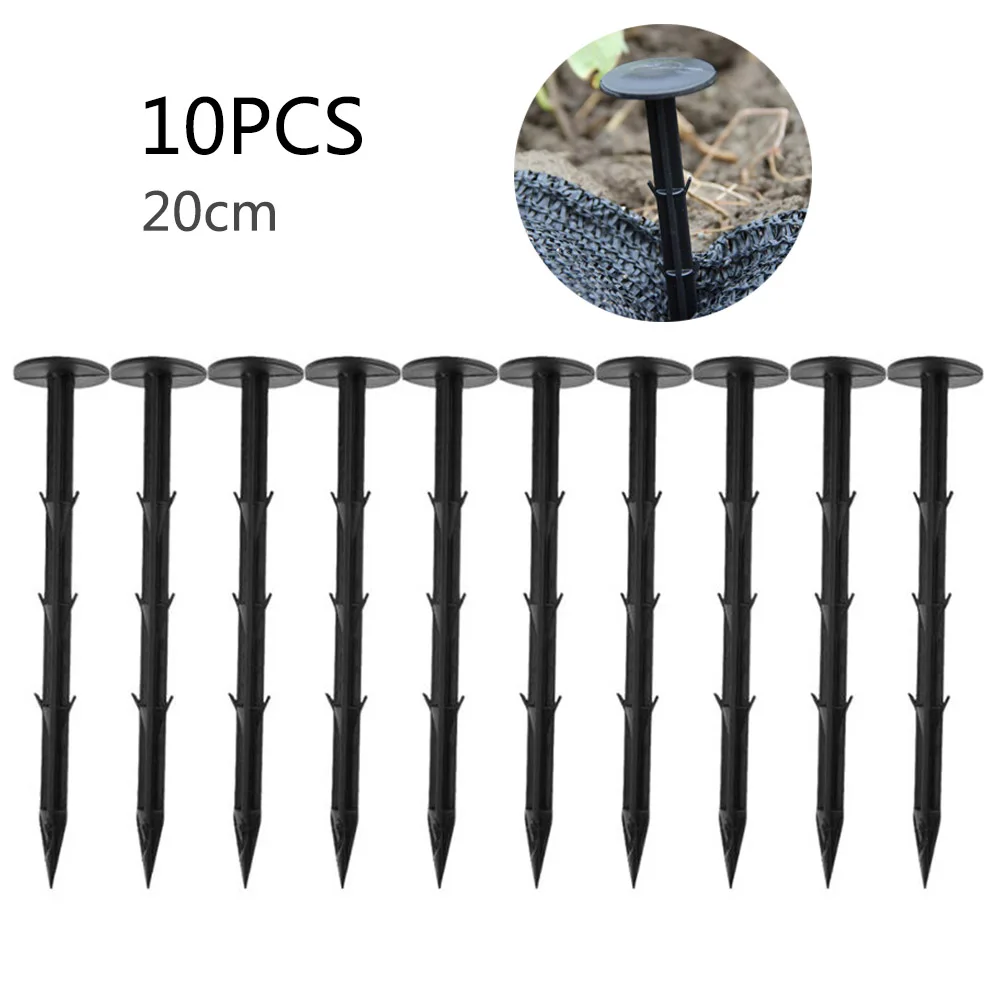 

10PCS Landscape Plastic Garden Stakes Anchors Anchoring Spikes Yard Stakes Anchors Staples Anchoring Fixing Landscape